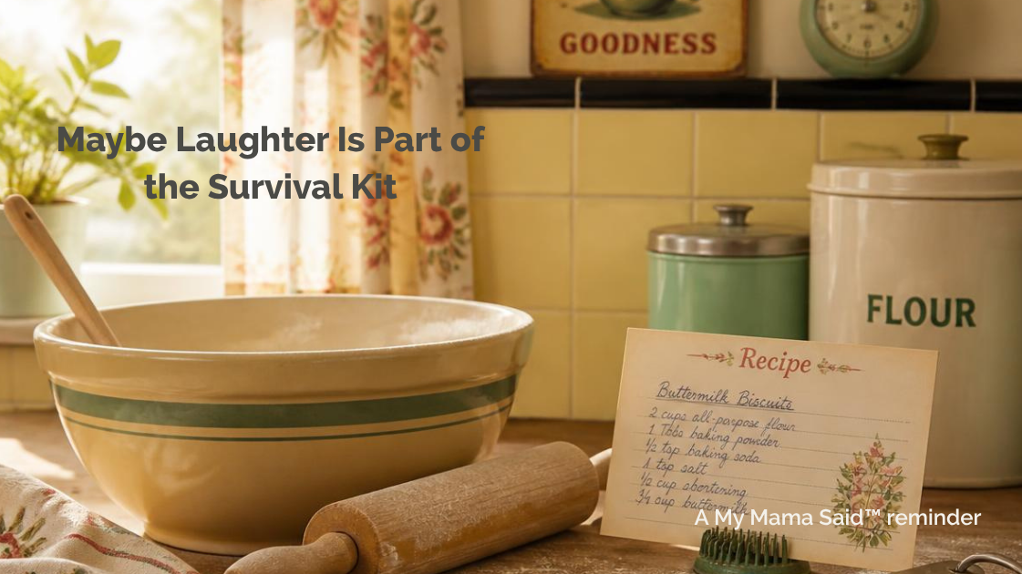 Maybe Laughter Is Part of the Survival Kit